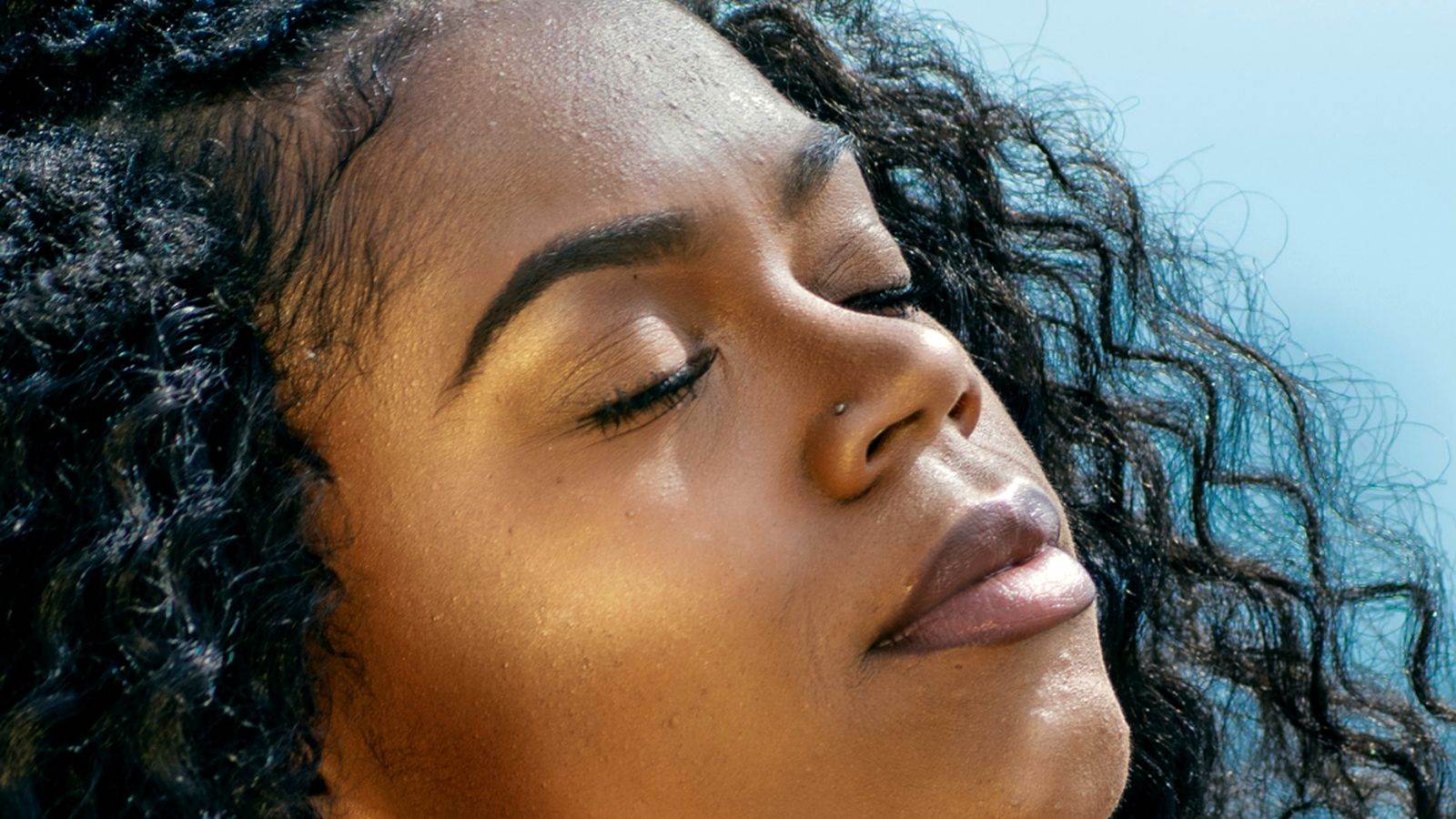 Black woman in golden light